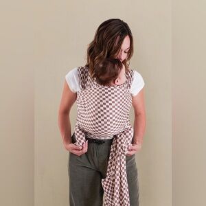 Solly Baby Mocha Chequer Wrap Carrier